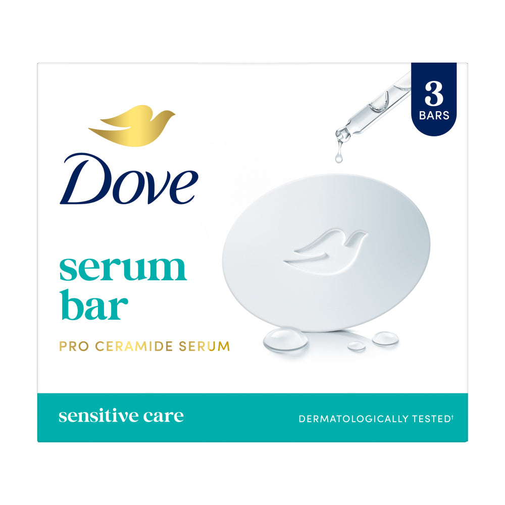Dove Serum Bar with Pro-Ceramide Serum | 375g (125g x 3)