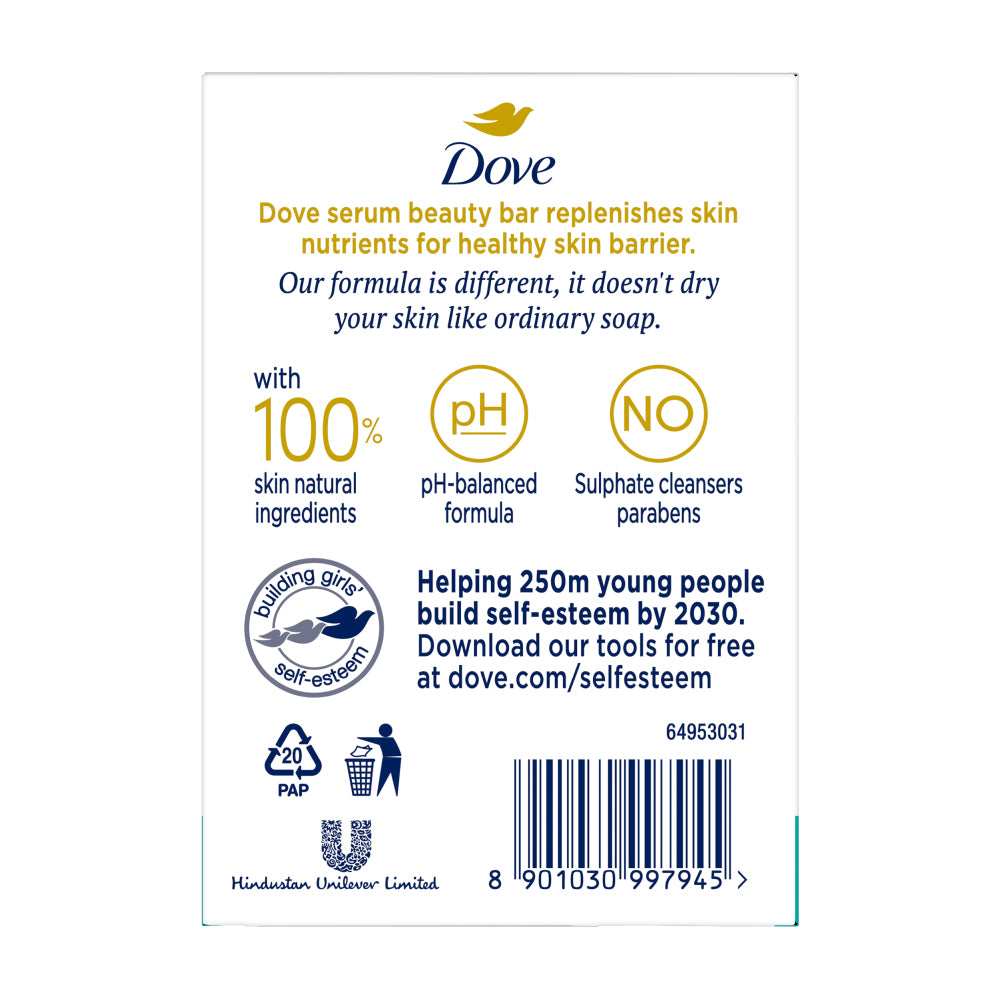 Dove Serum Bar with Pro-Ceramide Serum | 375g (125g x 3)