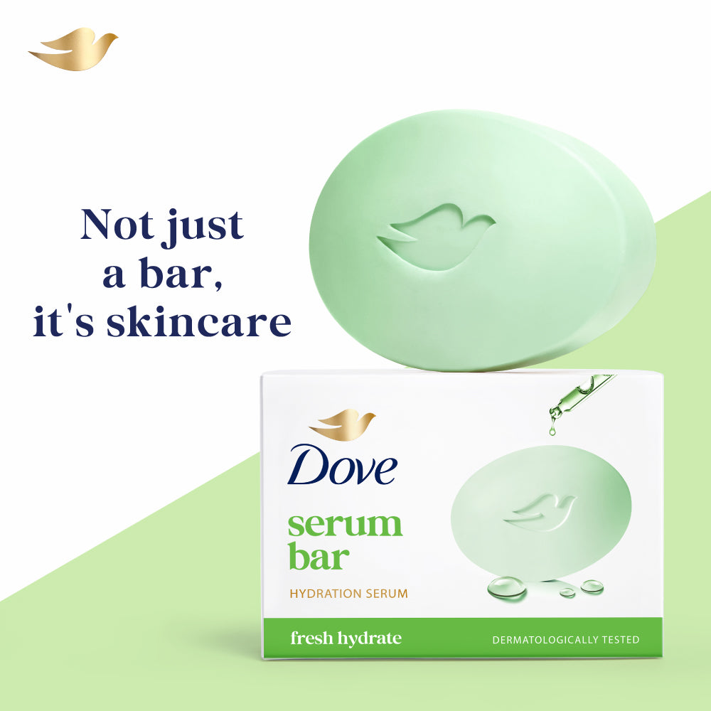 Dove Fresh Beauty Bathing Bar - For Refreshed and Nourished Skin | 6x75g
