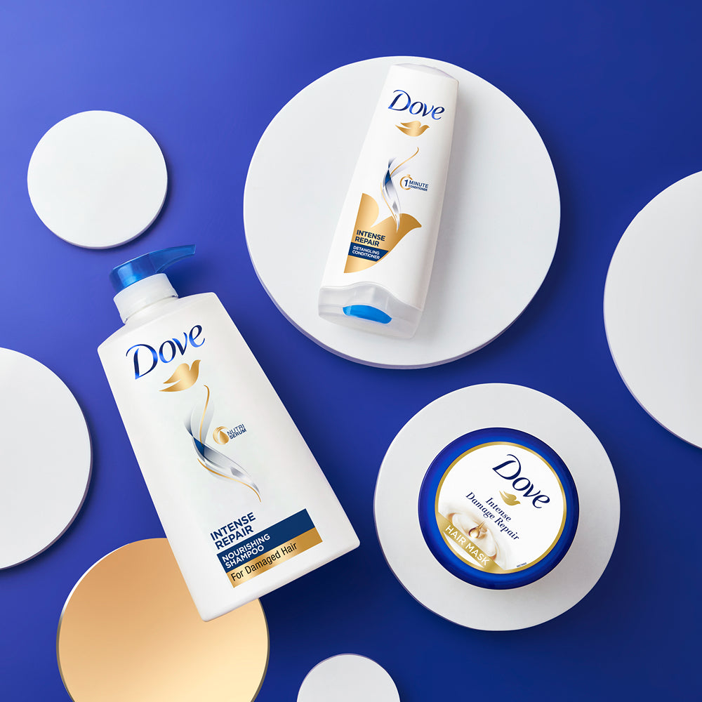 Dove Intense Repair Shampoo 650ml, Conditioner 175ml & Hair Mask 300ml (Combo Pack)