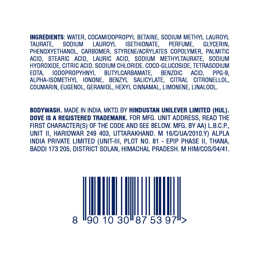 Dove Nourishing Bodywash