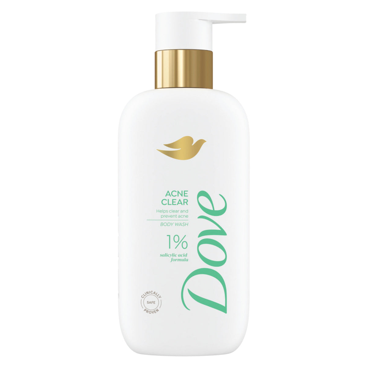 Dove Acne Clear Serum Bodywash with 1% Clearing Salicylic Acid Acne Treatment, 300 ml