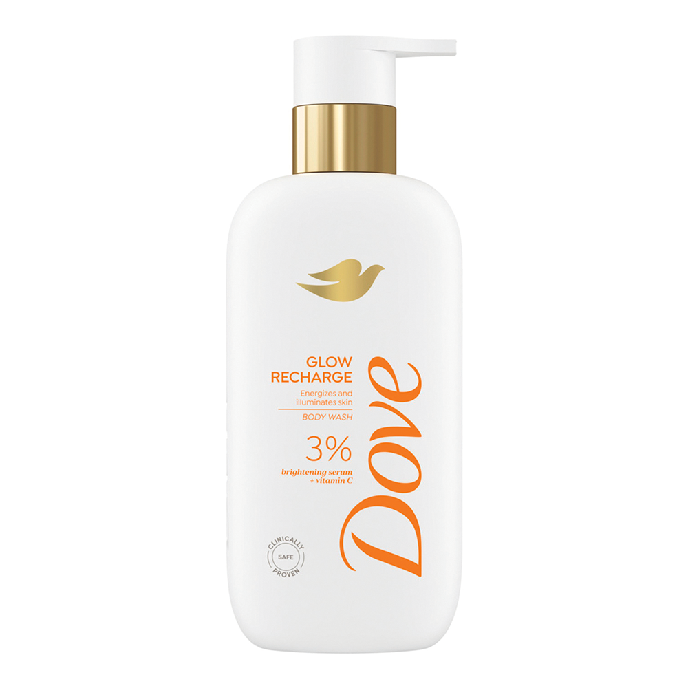 Dove Glow Recharge  Exfoliating Bodywash with 3% Brightening serum + Vitamin C, 300 ml
