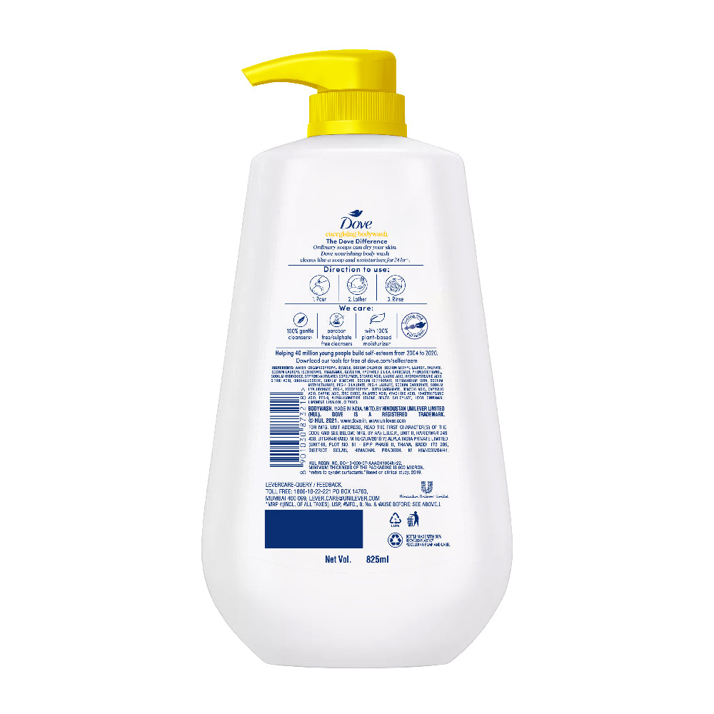 Dove Energising Bodywash (825ML)