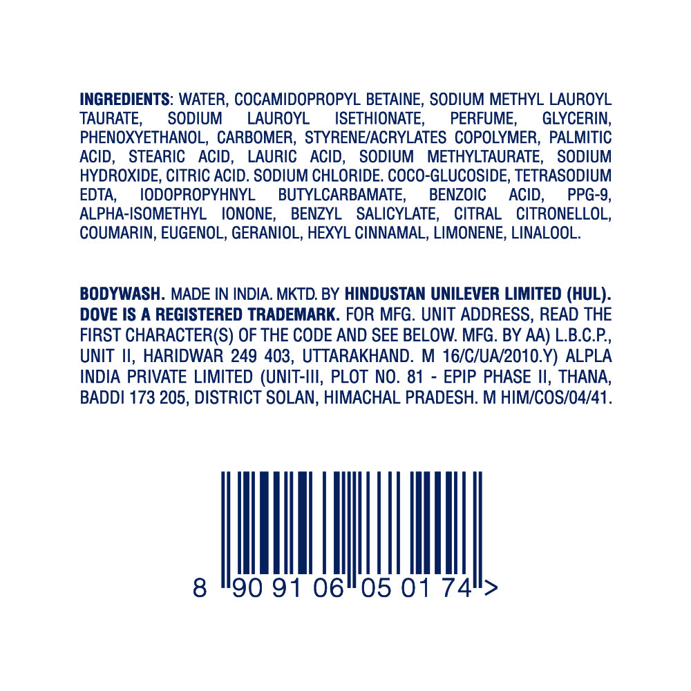 Dove Restoring Bodywash (300ML and 825ML)
