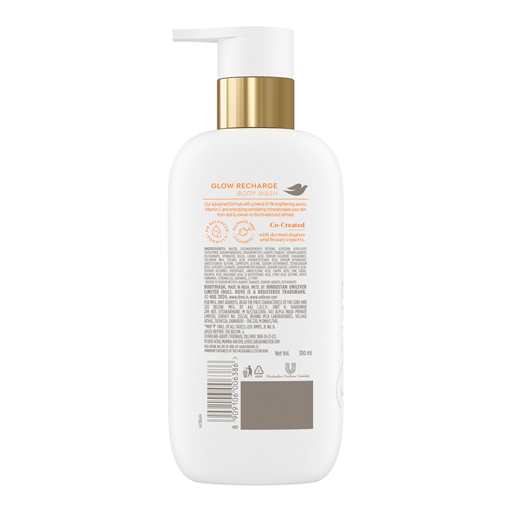 Dove Glow Recharge Body Wash with 3% Brightening Serum