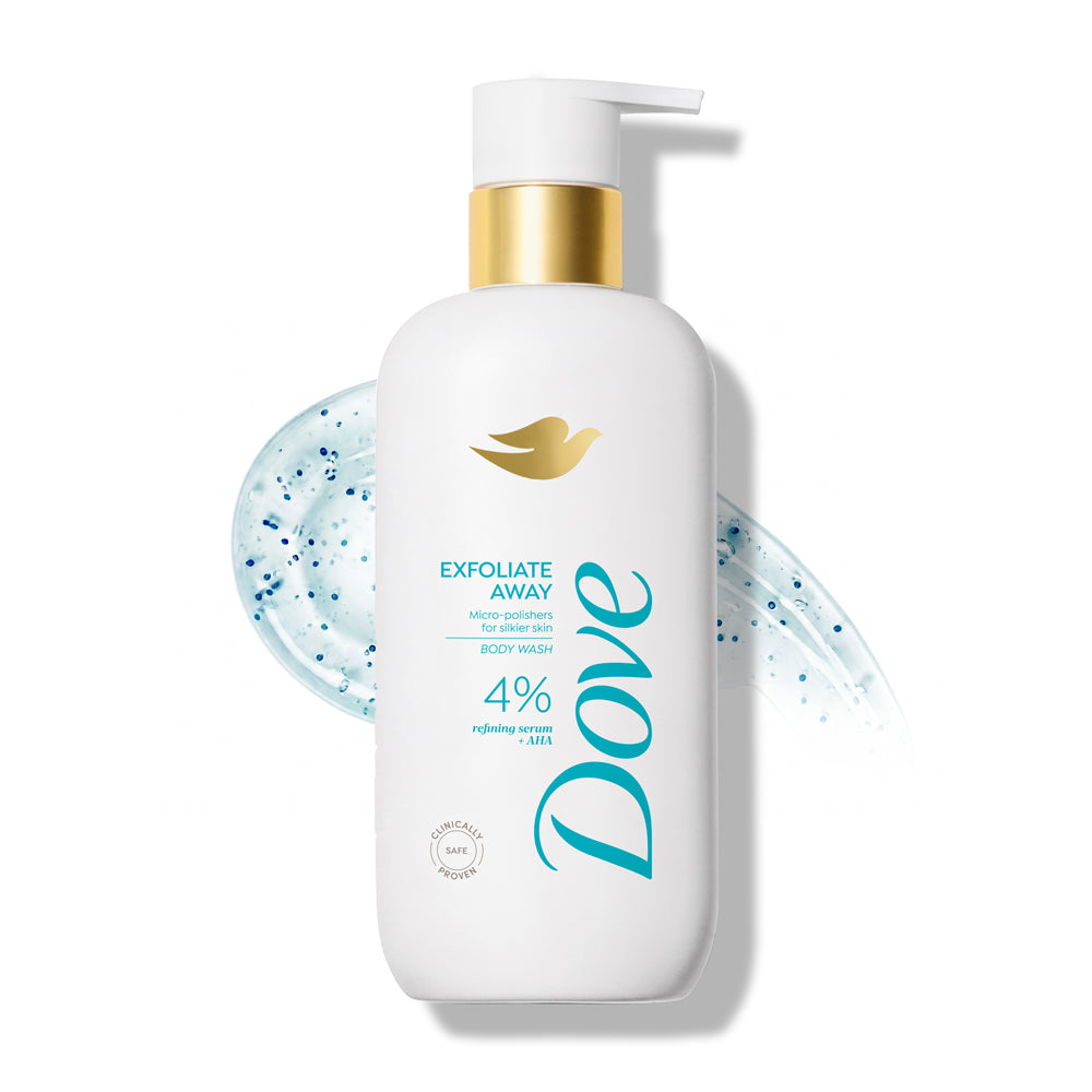 Dove Exfoliate Away Body Wash with 4% Refining Serum with AHA