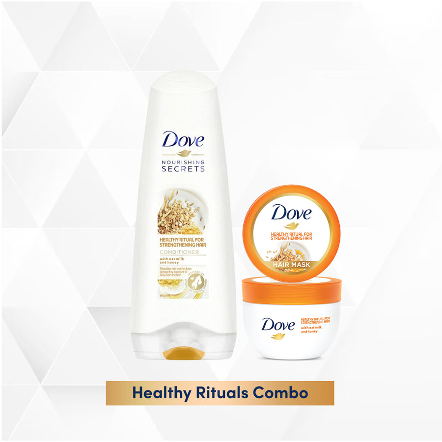 Dove Healthy Ritual for Strengthening Hair Conditioner 175ml & Hair Mask 300ml (Combo Pack)