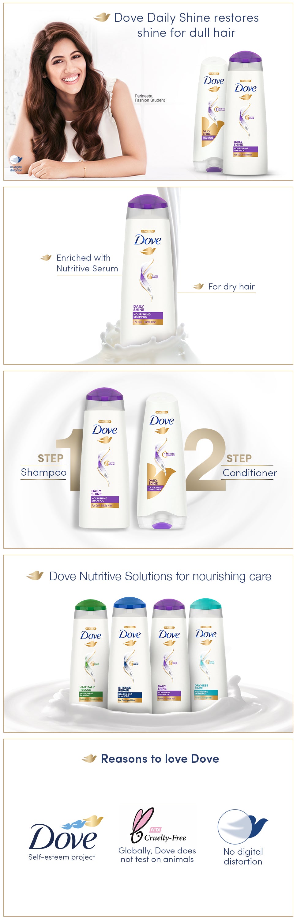 Dove daily shop shine shampoo