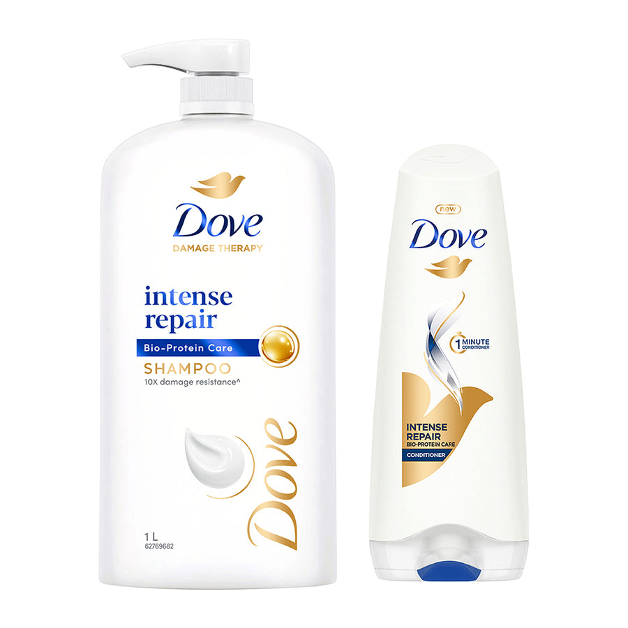 Dove Intense Repair Shampoo 1L & Conditioner 175ml (Combo Pack)
