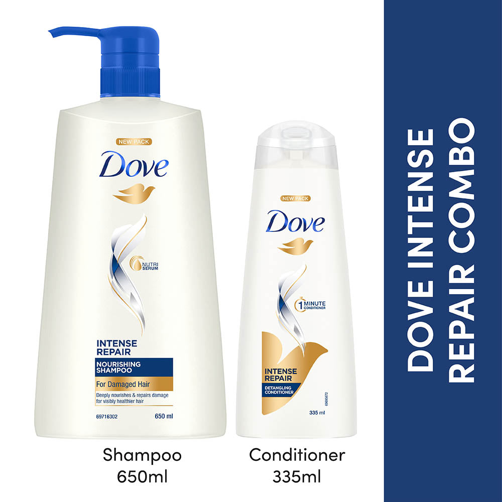 Intense Repair Shampoo 650ml & Conditioner 335ml (Combo Pack)