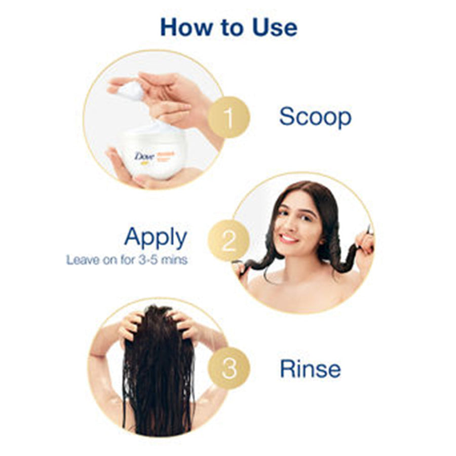 Dove Healthy Ritual for Strengthening Hair Shampoo 650ml,  Hair Mask 300ml & Body Love Silky Pampering 300g (Combo Pack)