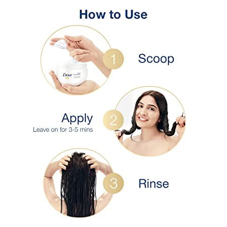Dove Intense Repair Shampoo 650ml, Conditioner 335ml & Hair Mask 300ml (Combo Pack)