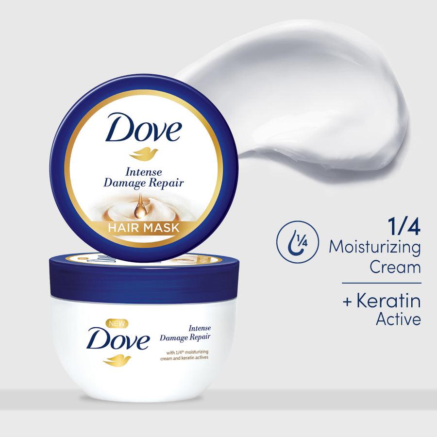 Dove Intense Repair Shampoo 1L, Hair Mask 300ml & Cream Beauty Bar 125g (Buy 4 Get 1 Free)