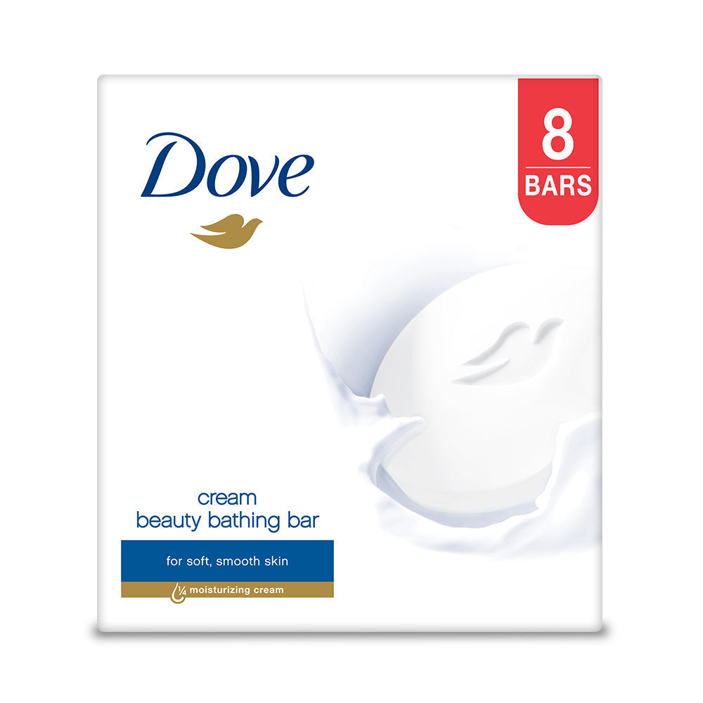 Dove Cream Beauty Bathing Bar 100g - Pack of 8