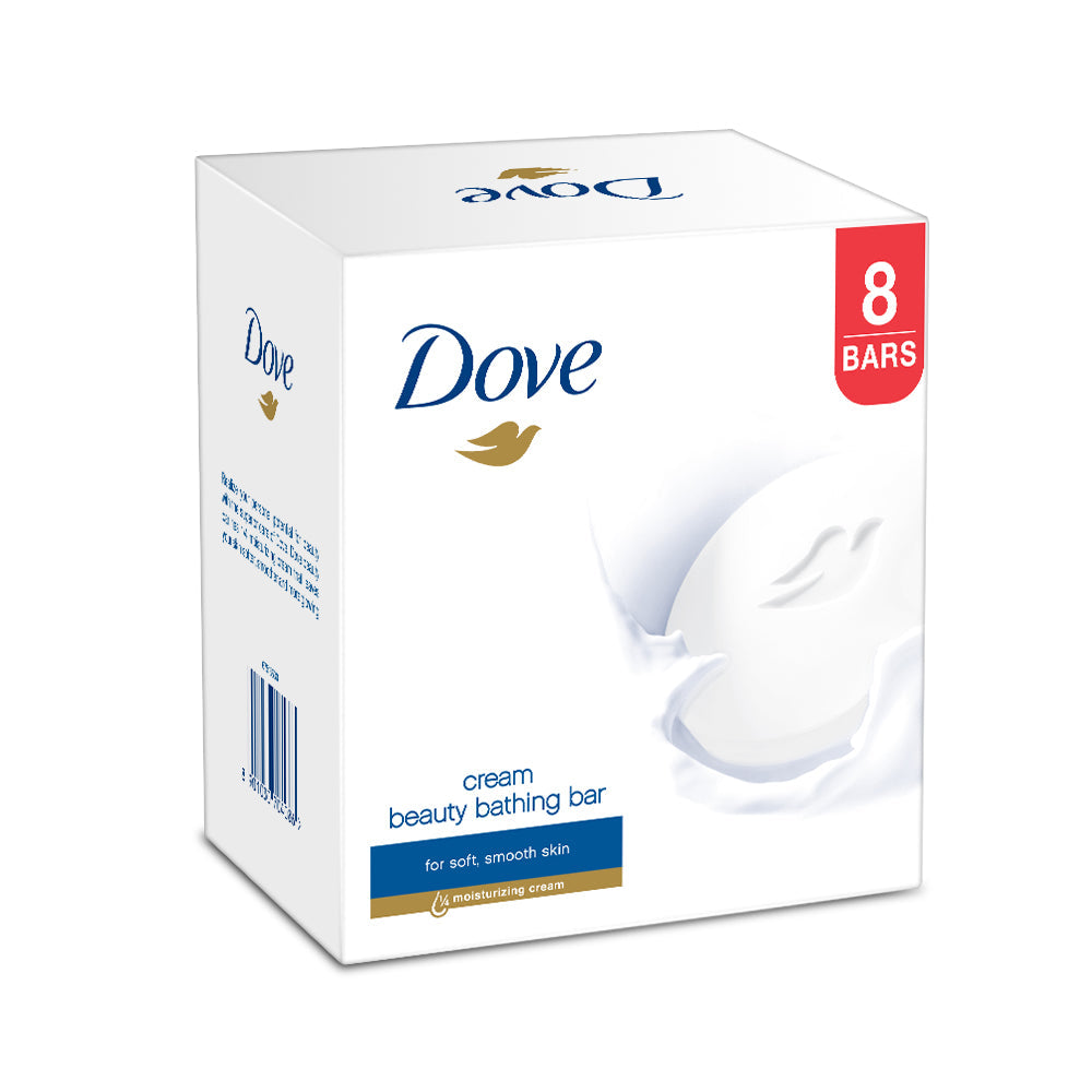 Dove Cream Beauty Bathing Bar 100g - Pack of 8