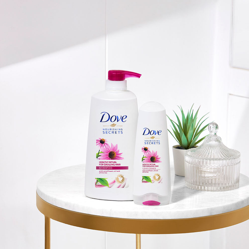 Dove Healthy Ritual for Growing Hair Shampoo 650ml & Conditioner 175ml (Combo Pack)
