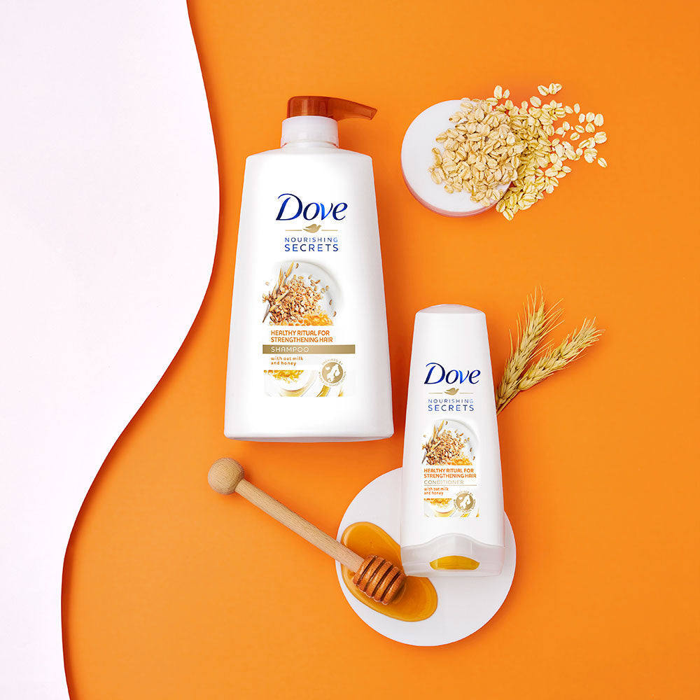 Dove Healthy Ritual for Strengthening Hair Shampoo 650ml & Conditioner 175ml (Combo Pack)