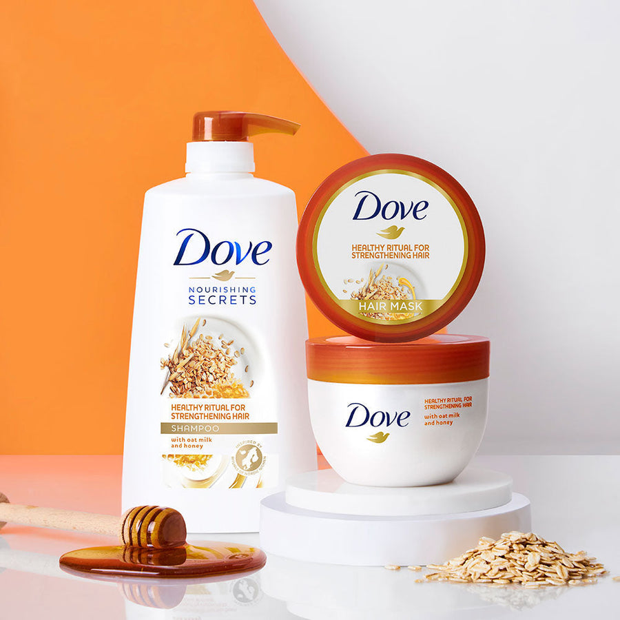 Dove Healthy Ritual for Strengthening Hair Shampoo 650ml & Hair Mask 300ml (Combo Pack)