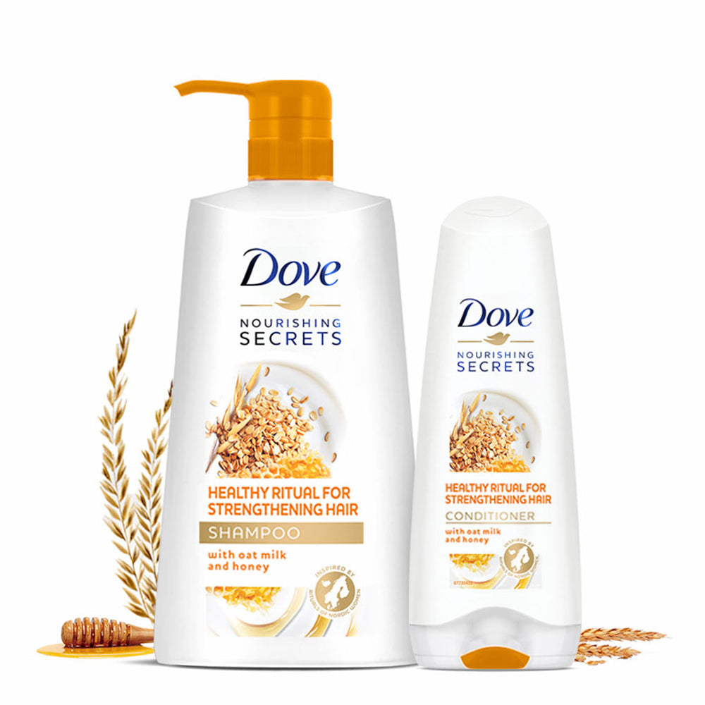 Dove Healthy Ritual for Strengthening Hair Shampoo 650ml & Conditioner 175ml (Combo Pack)