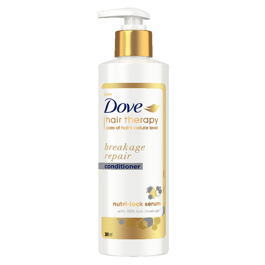 Dove Hair Therapy Breakage Repair Conditioner, No Parabens & Dyes, With Nutri-Lock Serum, 380ml