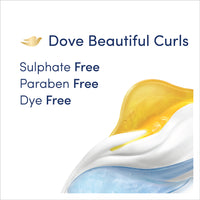 Dove Beautiful Curls Sulphate Free Shampoo 380ml, For Curly Hair