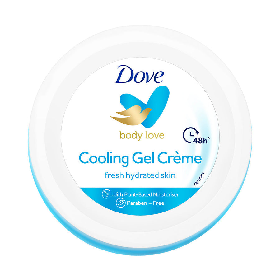 Body Love Cooling Gel Crème Paraben Free 48hrs Hydration 245g