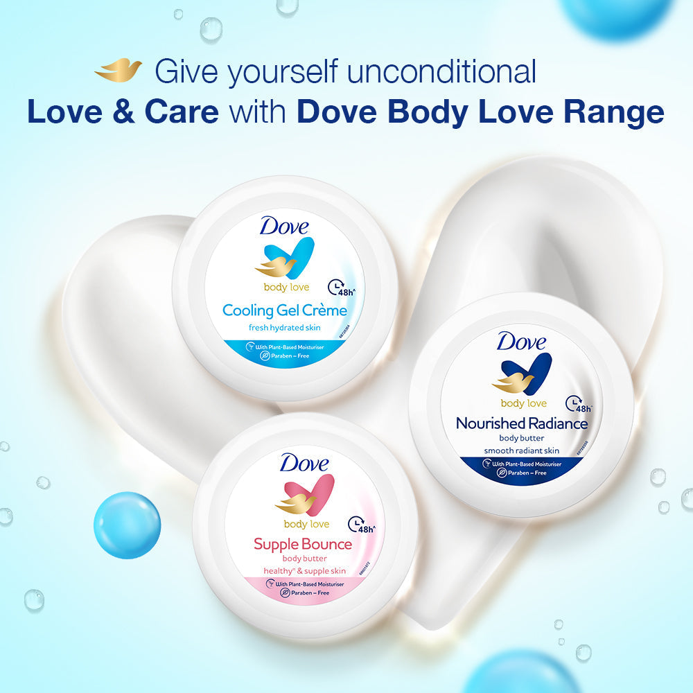 Body Love Cooling Gel Crème Paraben Free 48hrs Hydration 245g