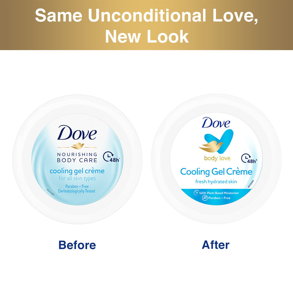 Body Love Light Hydration Body Lotion 400ml & Body Love Cooling Gel Crème 48hrs Hydration 145g, Paraben Free (Combo Pack)