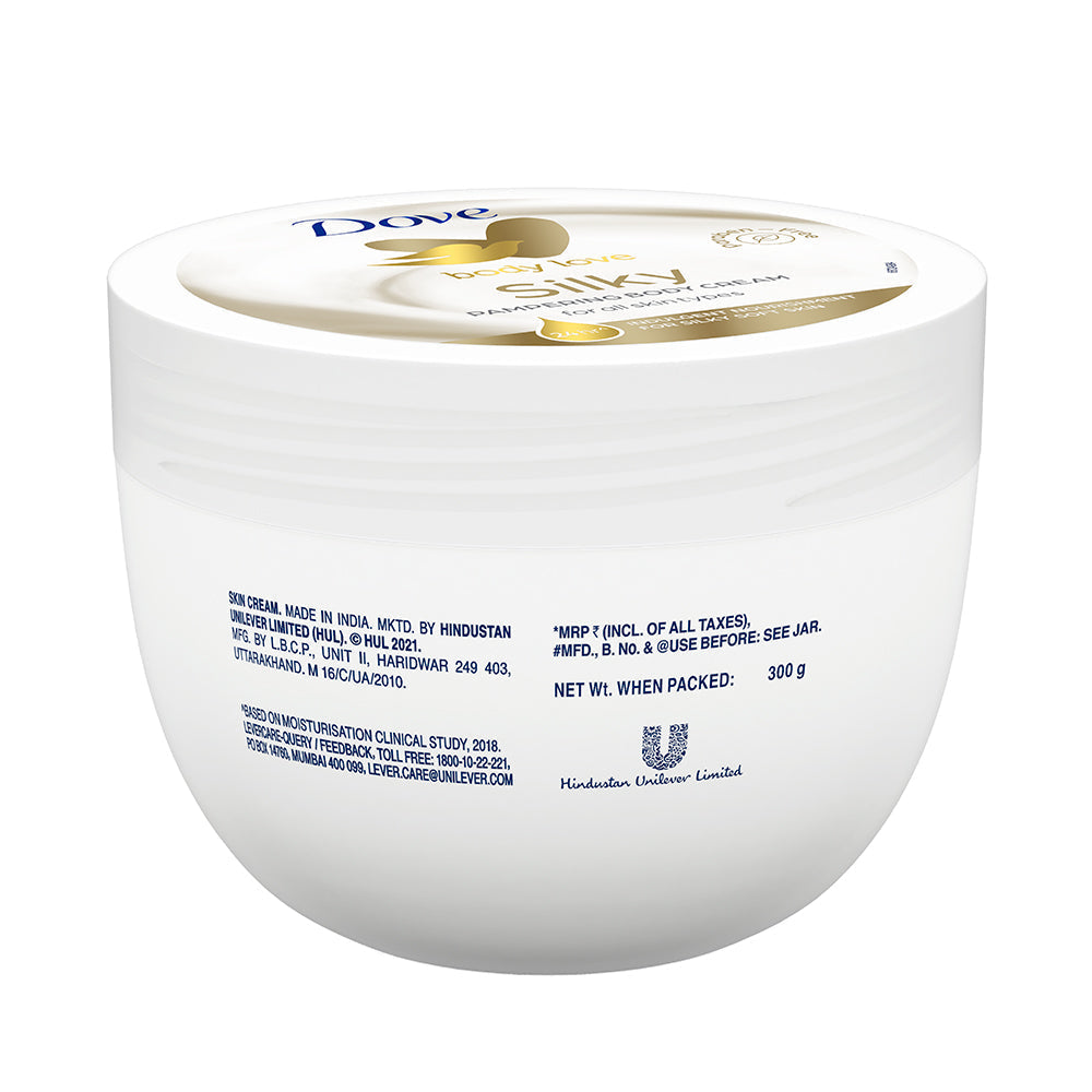 Body Love Silky Pampering Body Cream 300g & Body Love Cooling Gel Crème 48hrs Hydration 145g (Combo Pack)