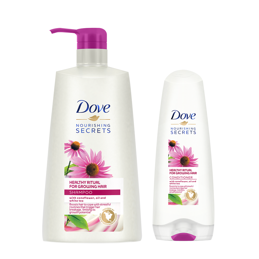 Dove Healthy Ritual for Growing Hair Shampoo 650ml & Conditioner 175ml (Combo Pack)