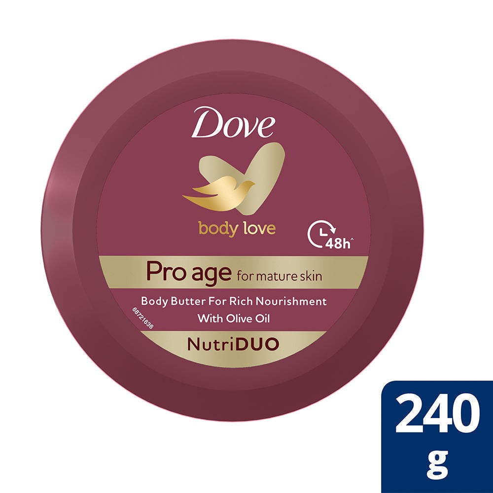 Body Love Pro Age Body Butter for Mature Skin, Paraben Free 240g